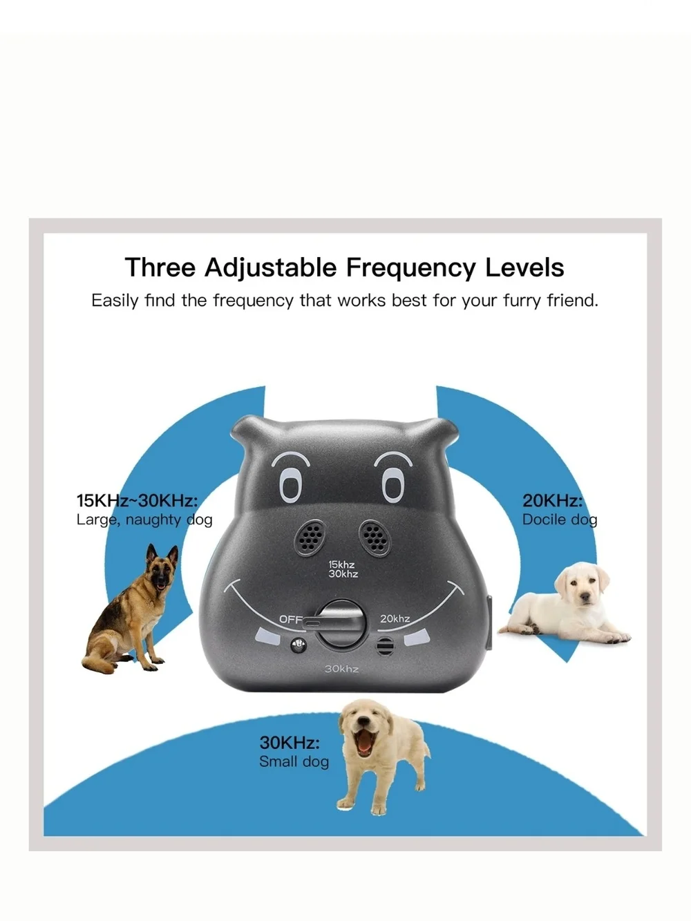 Bark Control Device - Brown Ultrasonic Anti-Bark Trainer